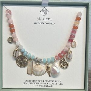 Arteries | Ocean Motif Semi-Precious Stone Necklace ✨